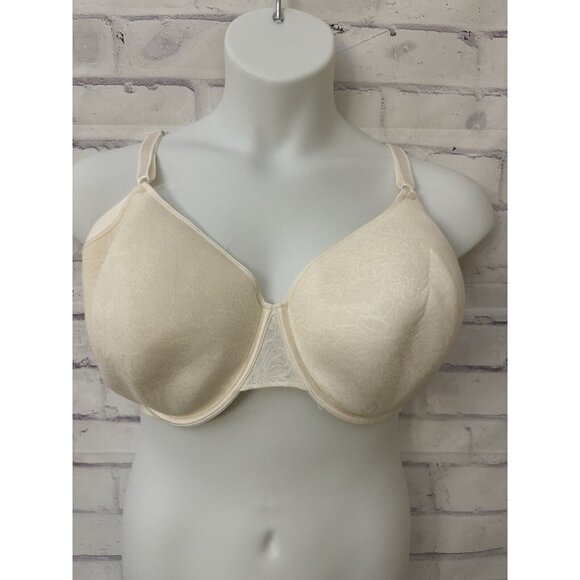 Olga Size 44DD No Side Effects Contour Underwire Bra Ivory GF6781A - Picture 1 of 12